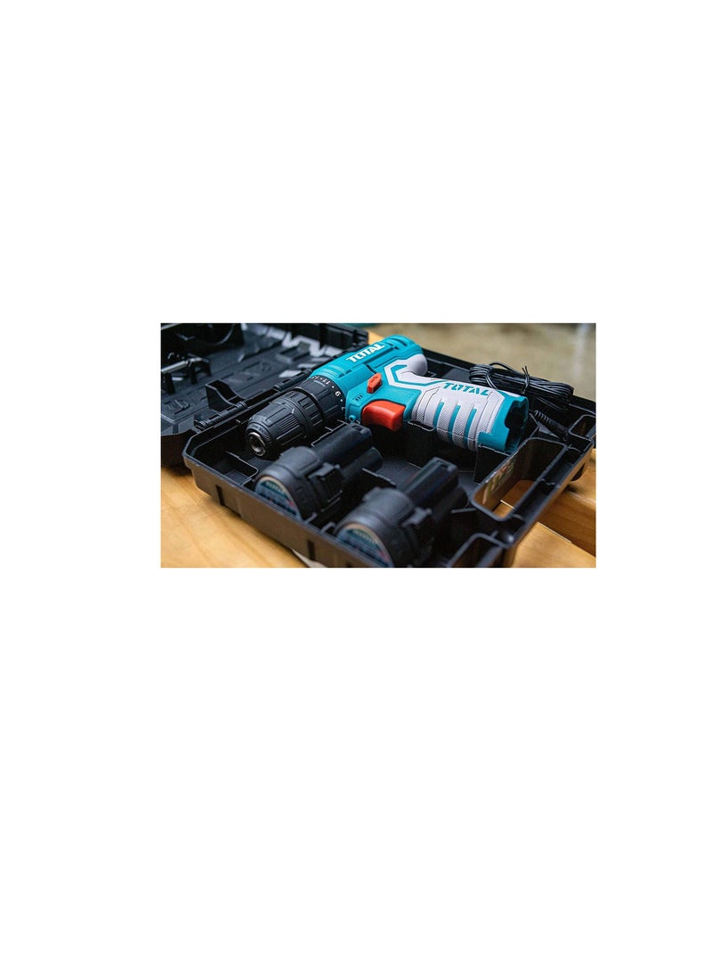Total Tools - TOTAL 12V Multifunctional Electric Cordless Drill High-power Lithium Battery Wireless Rechargeable Hand Drills Home DIY Electric Power Tools - Image 1