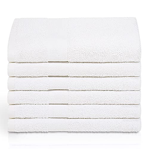 Simpli-Magic 79404 Bath Towels, White, 25x50 Inches Towels for Pool, Spa, and Gym Lightweight and Highly Absorbent Quick Drying Towels, 25 in x 50 in - Image 3