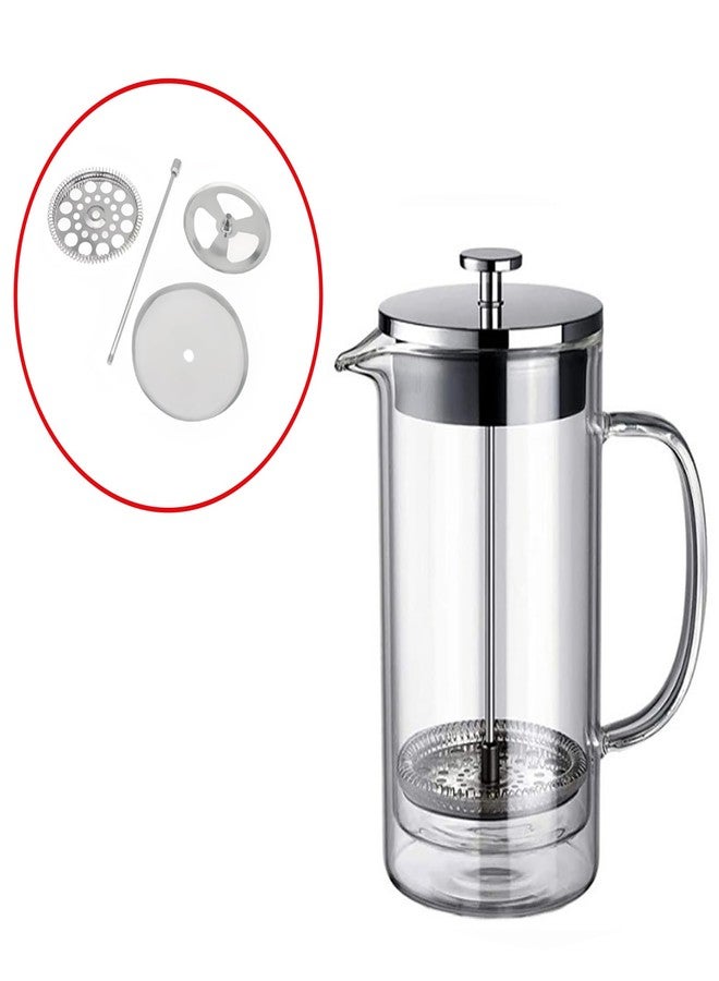OZXNO 1Set 34 oz French Press Filter Replacement for 1000L French Press(Stainless Steel) - Image 5