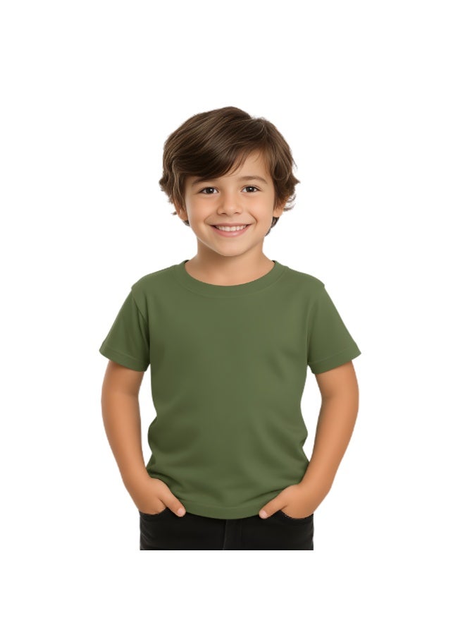 NENOUSH Kids Unisex T-Shirt For Boys & Girls | Soft Cotton Half Sleeve Tee | Comfortable Round Neck Everyday Wear | Casual Outfit For School,Play - Image 1