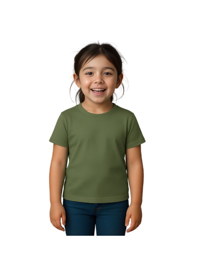 NENOUSH Kids Unisex T-Shirt For Boys & Girls | Soft Cotton Half Sleeve Tee | Comfortable Round Neck Everyday Wear | Casual Outfit For School,Play - Image 2