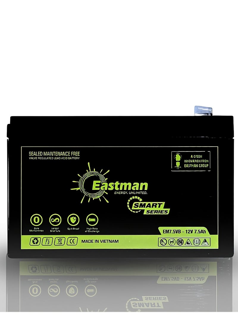 إيست مان بطاريه ايستمان 12 فولت 7.5 امبير - Image 1