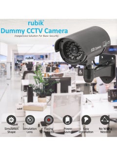 كاميرا مراقبة وهمية CCTV مع ضوء وامض LED، كاميرا مراقبة وهمية قابلة للتعديل للأمان في الأماكن المغلقة/الخارجية مع ضوء LED (فضي) - pzsku/Z9136C664F04D7B4FF08EZ/45/_/1657622858/6fe701a7-59f8-465b-85c6-90943af2586d