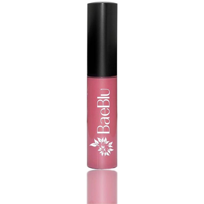 BaeBlu Organic Vegan Lip Gloss, 100% Natural Non-Toxic Moisturizing Ingredients, Pink Lilac