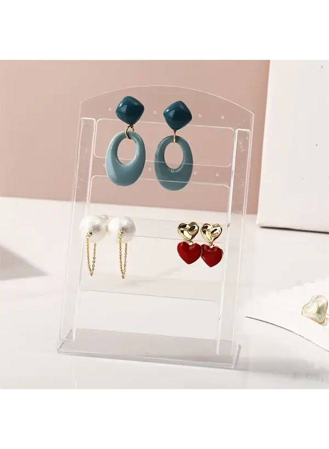 Black 48 Hole Earring Display Stand 3 Pack Jewelry Organizer Storage Tower - Image 5