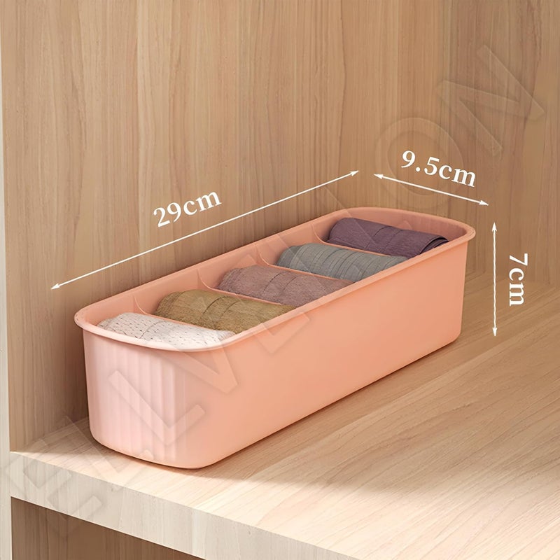 ROKTRY Pack of 2 Socks Organizer for WardrobeClothing Wardrobe Storage Box Household Drawer TieInnerwear ScarfsInnerwear ScarfsCosmetics Multipurpose Organizer for Wardrobe - Image 3