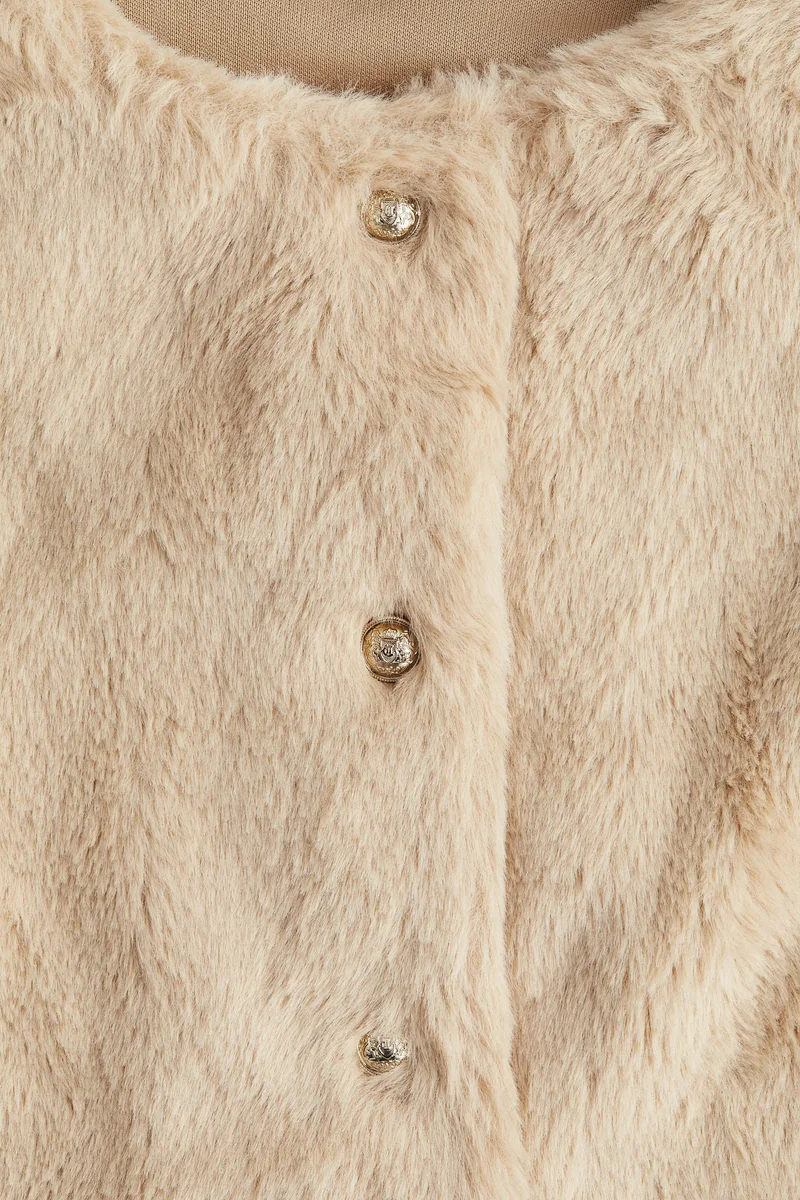 H&M Fluffy waistcoat