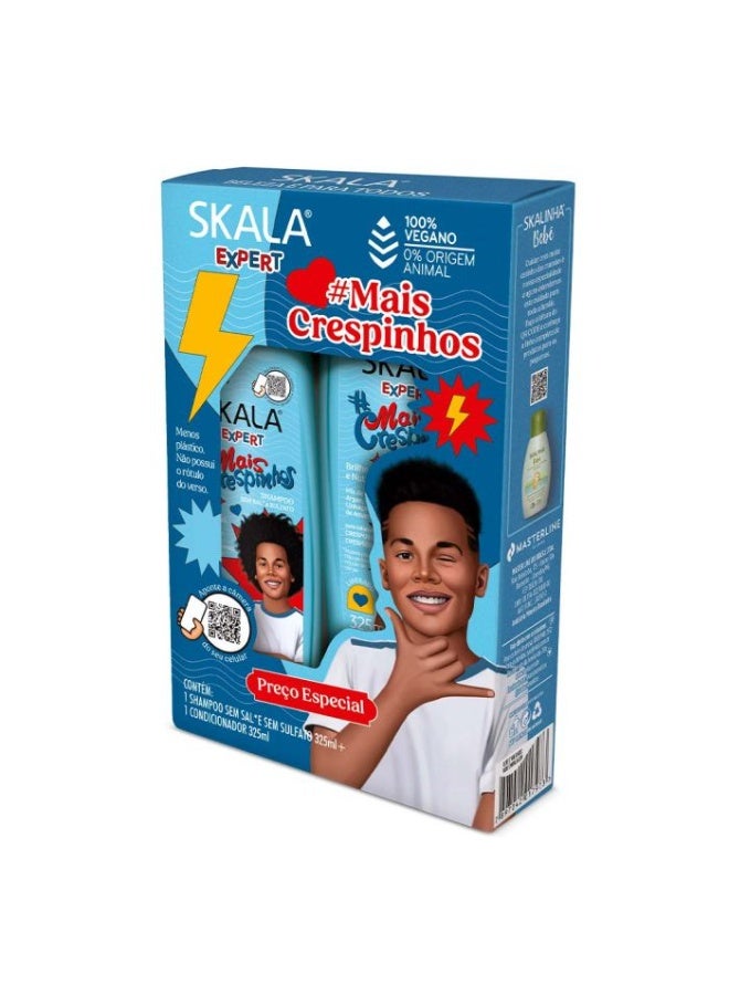 مجموعة شامبو وبلسم Expert Mais Crespinhos skalaللأطفال، 2 × 325 مل