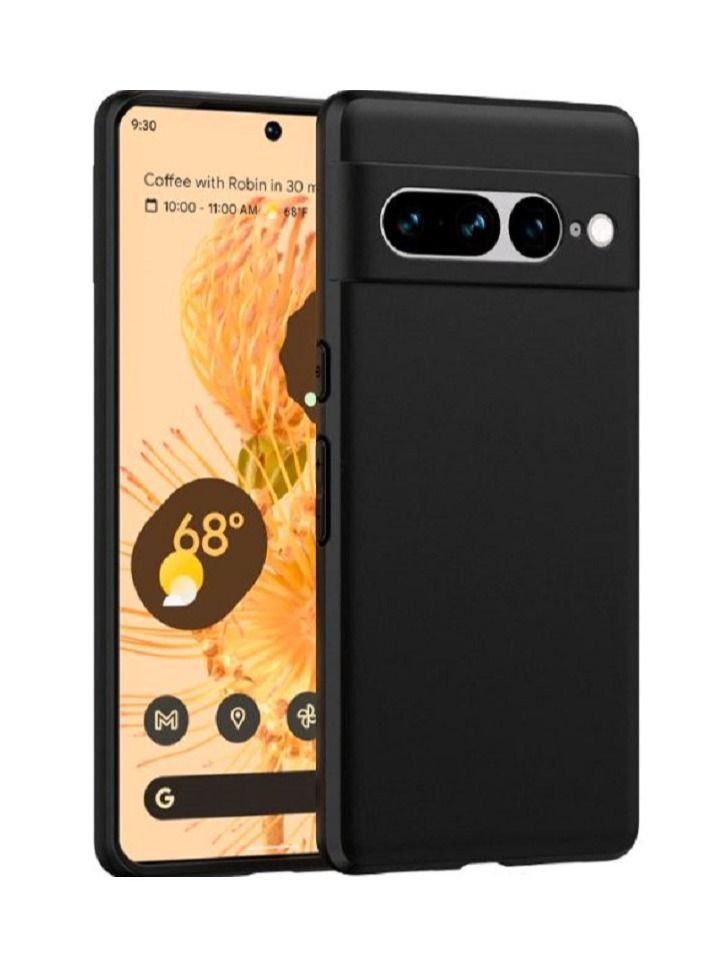 فيسوس 2pcs ناعمة TPU الخلفية الخلفية الصدمة الصدمة الصدمات الصدمات المضادة للأصفر غلاف الحماية الكامل للجسم لـ Google Pixel 7 Pro (أسود) - Image 3