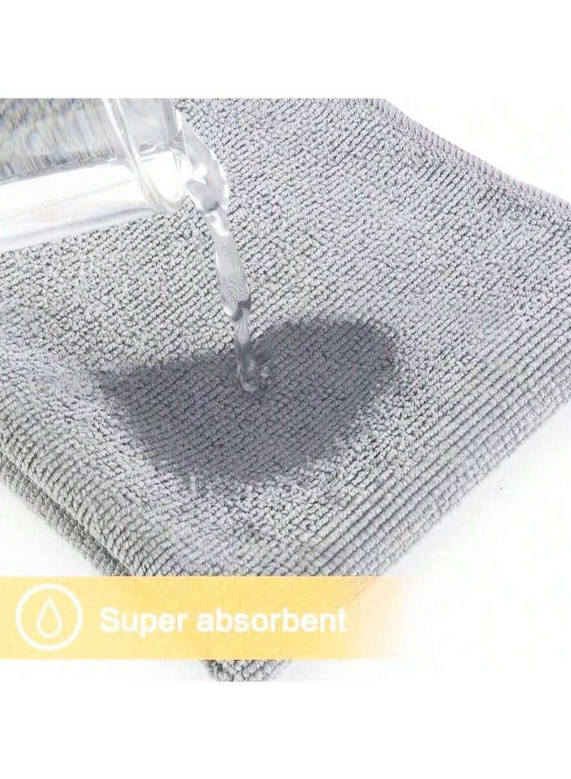 Beauenty 20 Pack Microfiber Cleaning Towels - Streak Free  Absorbent Towels for Kitchen  Car - Machine Washable Multi-Purpose Cloth for Easily Removes Grease  Stains - Image 4