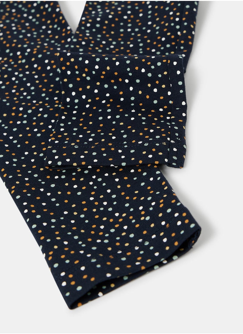 NAME IT - Girls Dotted Leggings - Image 1