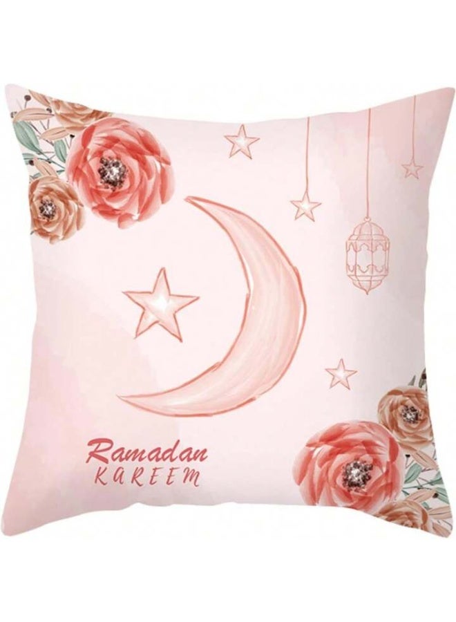 AL-HRAER Set Of 4 Ccovers Of Cushions Of Soft Linen Printed On One Face In A Modern And Popular Design For The Blessed Month Of Ramadan and Eid Size Of 45x45 cm - Image 5