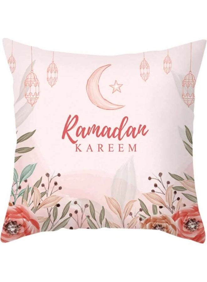 AL-HRAER Set Of 4 Ccovers Of Cushions Of Soft Linen Printed On One Face In A Modern And Popular Design For The Blessed Month Of Ramadan and Eid Size Of 45x45 cm - Image 3