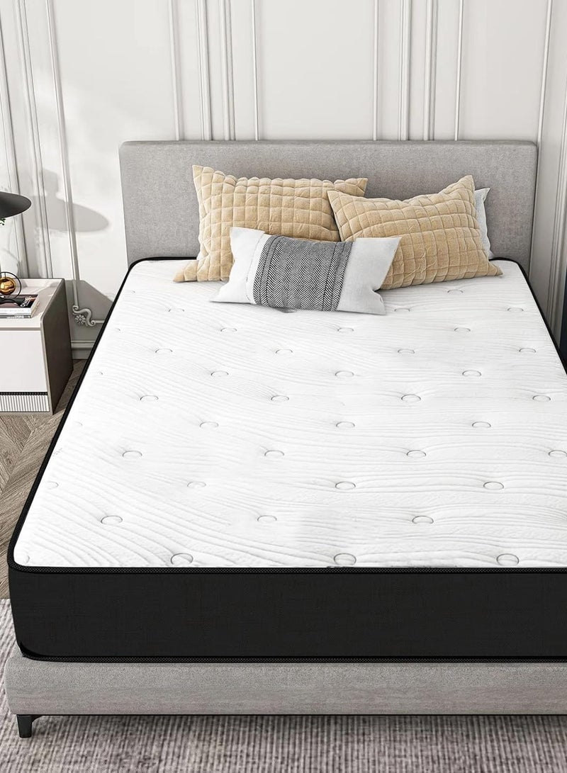 Harmony Home Prime Bonnell Spring Euro Top Mattress, Super King Size - 200 cm Width, 210 cm Length, Perfectly Designed for Ultimate Comfort and Support with Durable Bonnell Spring System and Premium Euro Top Layer for an Unmatched Sleeping Experience. - Image 2