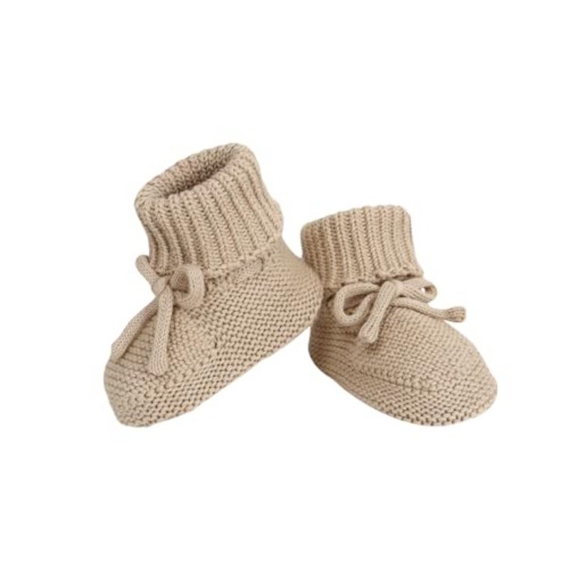 Hadetoto Baby Booties Newborn First Walkers Comfort Shoes Warm Knitted Soft Booties for Toddlers Baby Boys Girls - Image 1