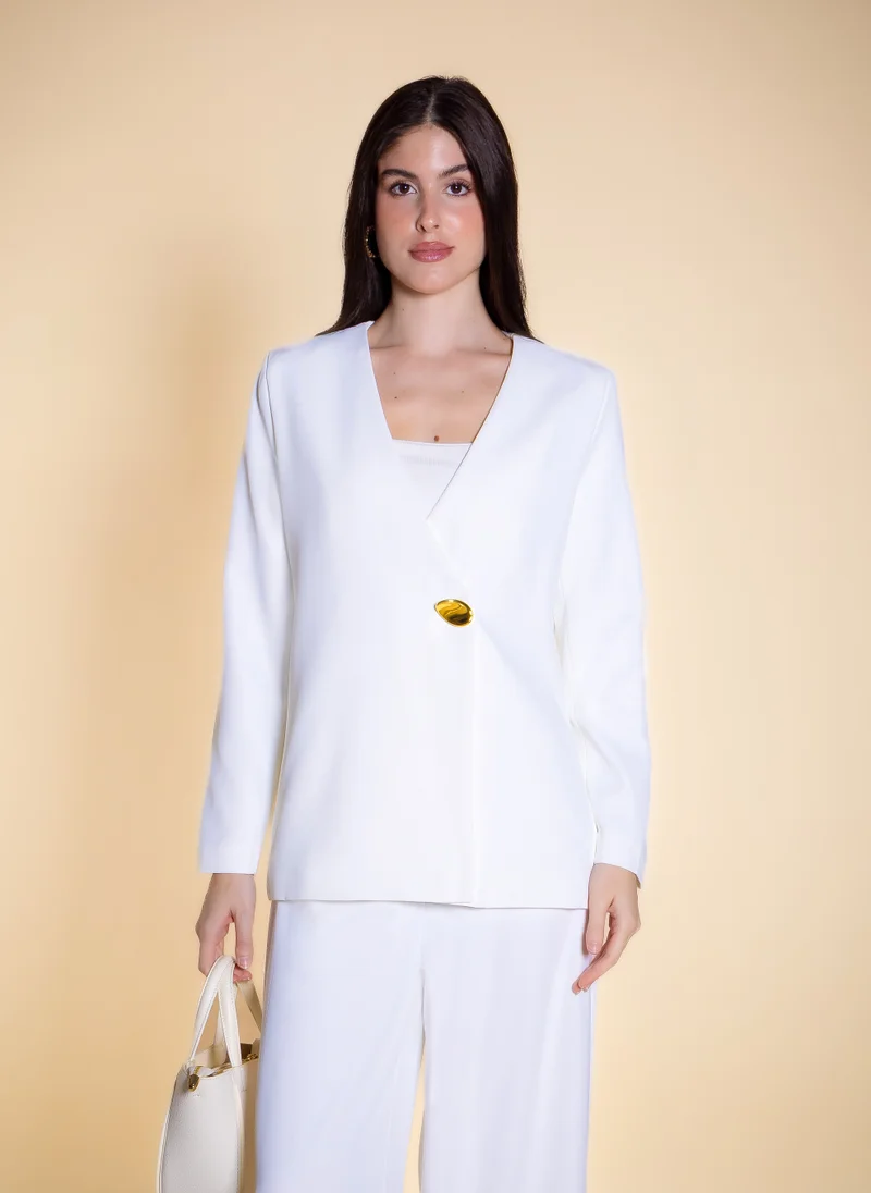 شايبس STATEMENT BUTTON BLAZER SET