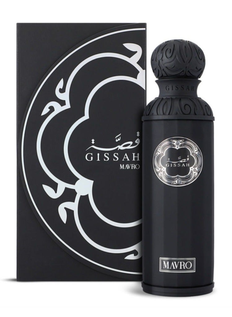 قصة عطر مافرو من قصة أو دو بارفان 200 مل - عطر فاخر خشبي حار حمضي بنفحات البرغموت والزعفران والتونكا | ثابت وفواح للجنسين - Image 2