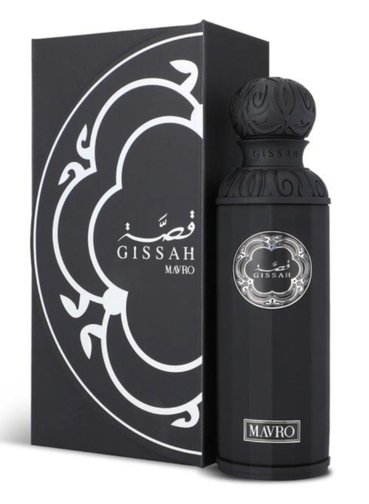 قصة عطر مافرو من قصة أو دو بارفان 200 مل - عطر فاخر خشبي حار حمضي بنفحات البرغموت والزعفران والتونكا | ثابت وفواح للجنسين - Image 1