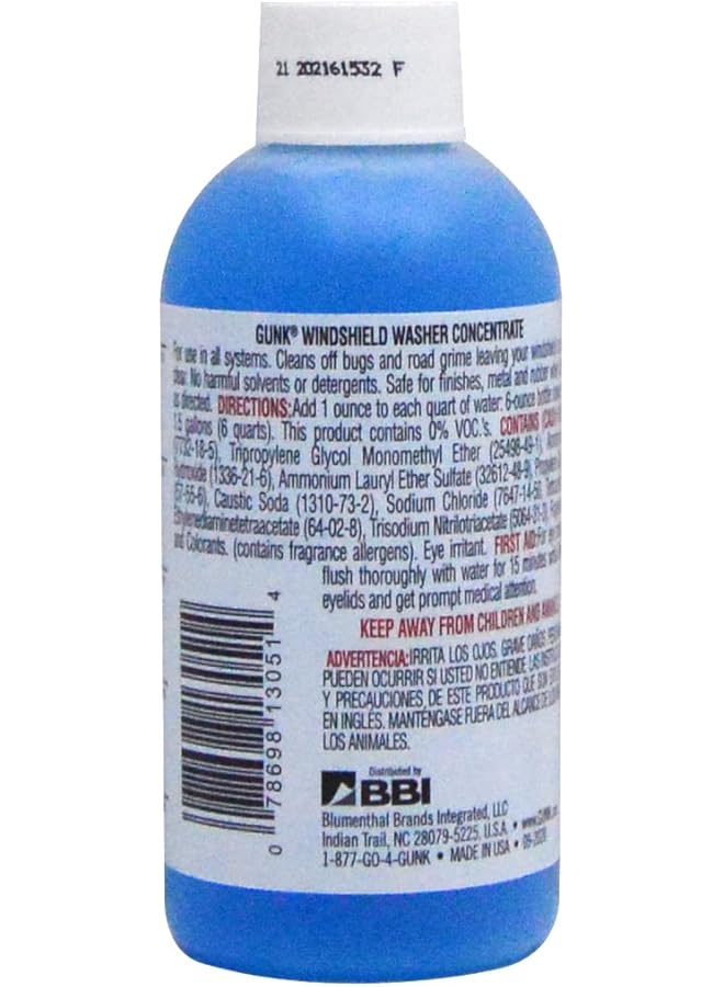 Gunk Windshield Washer 177Ml Wiper Water Polisher & Cleaner Small, M506 - Image 3