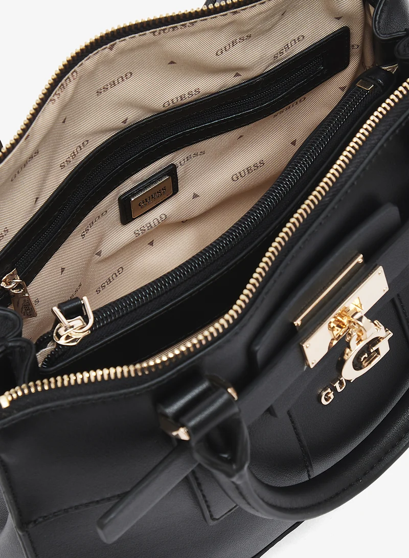GUESS  Greyson II Small Girlfriend Satchel Bag for Women | Best Price UAE