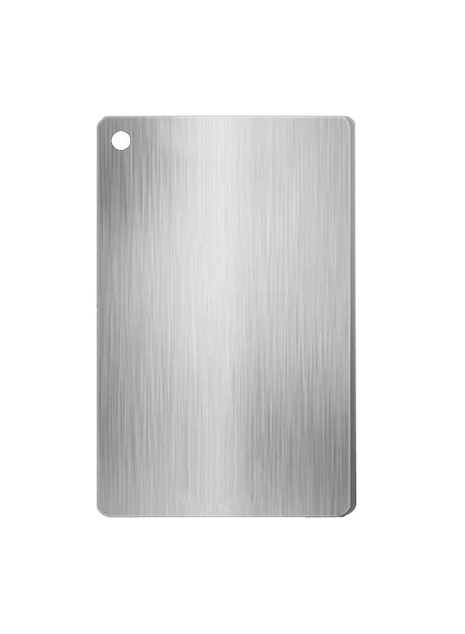 DUNISO 304 stainless steel cutting plate, Chopping Board, Heavy Duty Non-Slip, food grade，two-sided，Used for cutting meat, fruits, and vegetables，24*15cm  - Image 1