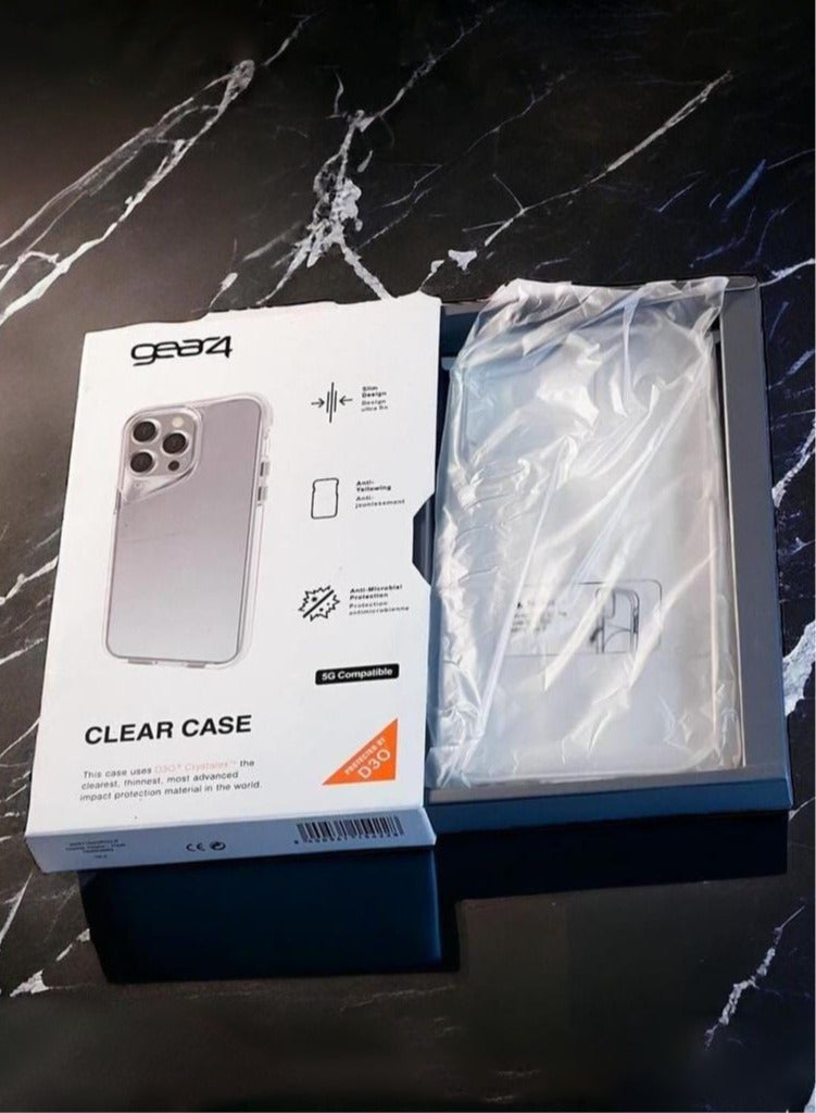 Gear4 Crystal Palace Compatible with for iPhone 12/iPhone 12 Pro 6.1-Inch Case, Advanced Impact Protection with Technology, Anti-Yellowing, Phone Cover – Transparent
