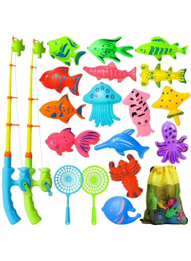 Toy Magnetic Fishing Game For Kids 3 5 With 2 Toddler Fishing Poles 3 Years Old Magnetic Fishing Toys For Toddlers Magnetic Baby Fishing Pole Pool Water Fish Toys Bath Toys For Kids Ages 4 8 - Image 1