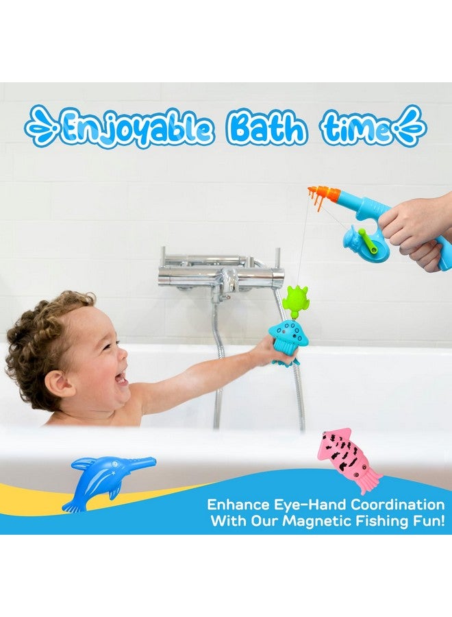 Toy Magnetic Fishing Game For Kids 3 5 With 2 Toddler Fishing Poles 3 Years Old Magnetic Fishing Toys For Toddlers Magnetic Baby Fishing Pole Pool Water Fish Toys Bath Toys For Kids Ages 4 8 - Image 5