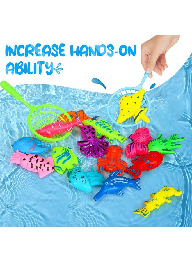 Toy Magnetic Fishing Game For Kids 3 5 With 2 Toddler Fishing Poles 3 Years Old Magnetic Fishing Toys For Toddlers Magnetic Baby Fishing Pole Pool Water Fish Toys Bath Toys For Kids Ages 4 8 - Image 4