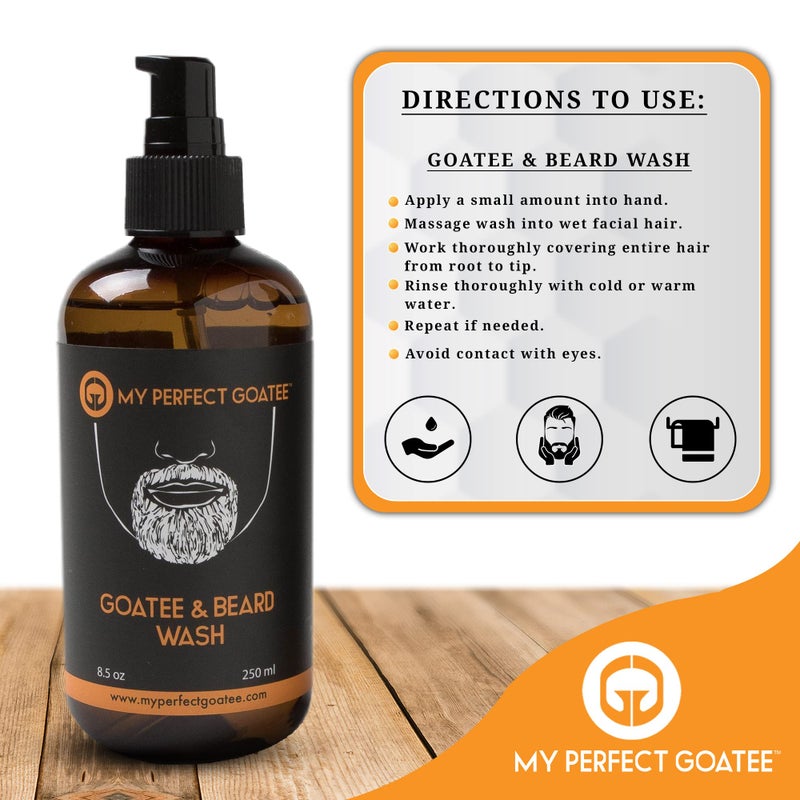 My Perfect GoateeÂ®ï¸ Premium Beard Wash Hydrating Facial Hair Cleanser (8.5 oz Beard Wash) - Image 5