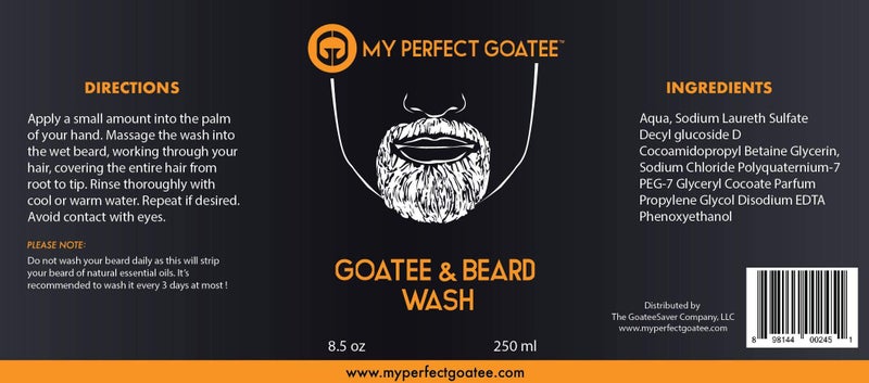My Perfect GoateeÂ®ï¸ Premium Beard Wash Hydrating Facial Hair Cleanser (8.5 oz Beard Wash) - Image 3