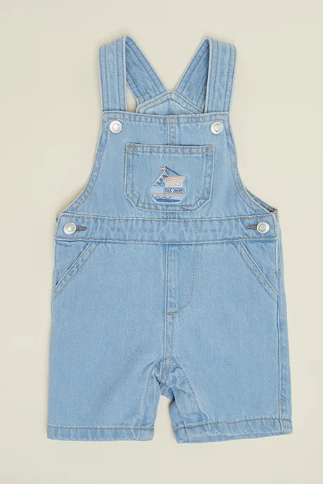 أر أند بي Striped T-Shirt & Dungaree Set