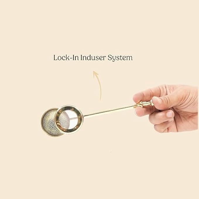 Mittal Teas Mini Brass Strainer  Ideal For 2 Cups  Easy To Use  Perfect For Tea And Coffee With Long Handle For Firm Grip And Easy Straining Brass Tea Infuser - Image 5