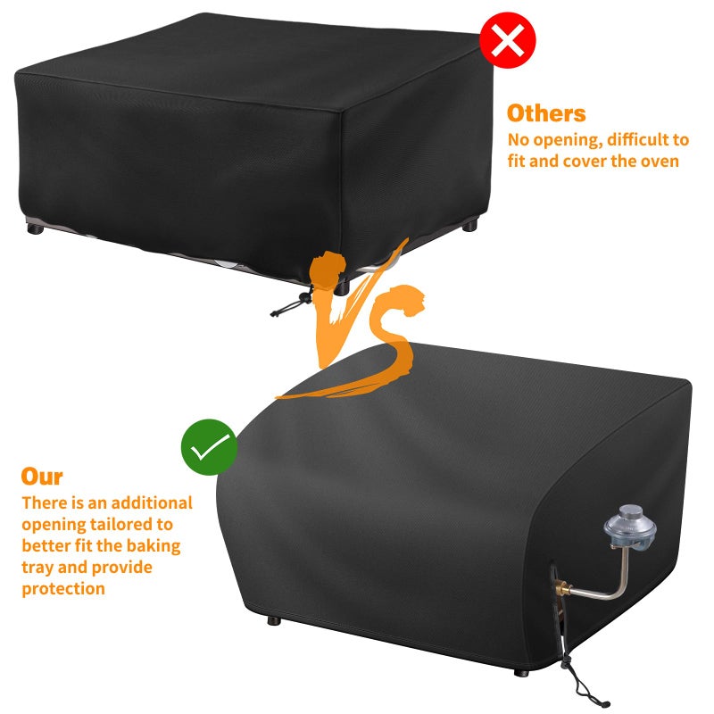 Bonnary Grill Cover for Blackstone 17 Inch Griddle, Waterproof Oxford Material BBQ Grill Cover with Drawstrings, Flat top 17" Gas Grill Cover Only Fits Blackstone 17" Tabletop Griddle with Hood - Image 4