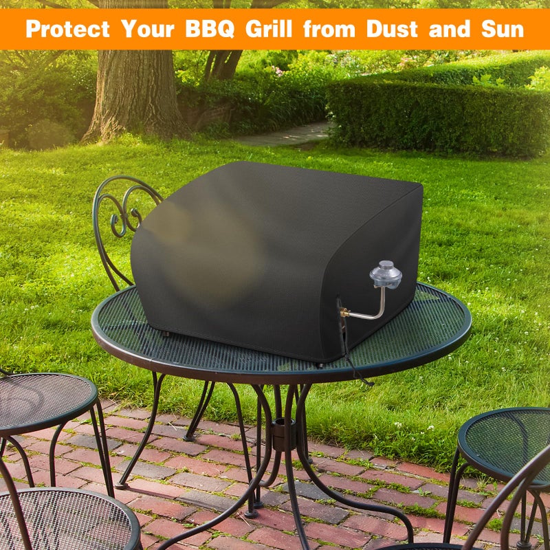 Bonnary Grill Cover for Blackstone 17 Inch Griddle, Waterproof Oxford Material BBQ Grill Cover with Drawstrings, Flat top 17" Gas Grill Cover Only Fits Blackstone 17" Tabletop Griddle with Hood - Image 5
