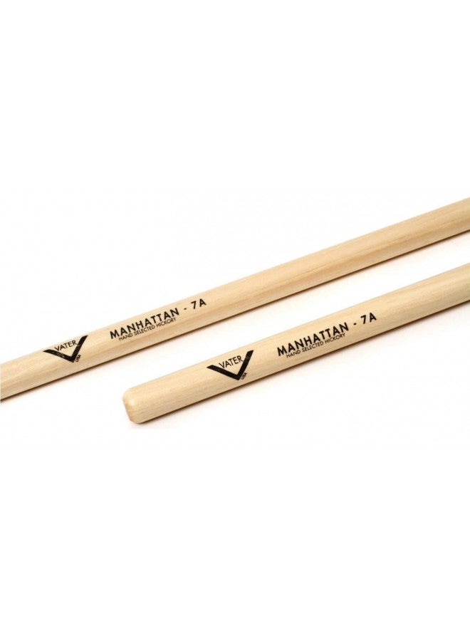 Vater 7A Wood Tip Hickory Drum Sticks, Pair - Image 2