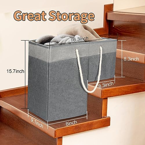 slcinwzdt Stair Basket for Stairs with Handle, Staircase Baskets for Carpeted and Wooden Stairs,16" Step Storage Laundry basket for Stairs, Toys, Clothes, Books, Tools, Magazine, with Hard Board, Anti-slip - Image 5