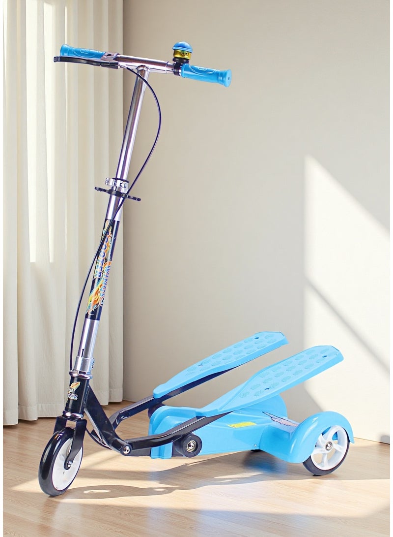 EASY FUTURE  For Boys & Girls Kick Scooter Kids 3-Wheel Smart Dual Pedal with Adjustable & Foldable Handlebar - Image 1