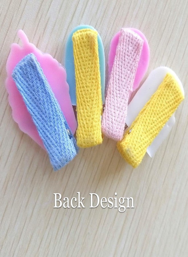 SYGA 10Pcs Baby Hair Clip For Girl Alligator Hair Accessory For All Type of Infant Toddler Baby Hairs Bow Ice Cream Candy Corn Patterns- Set of 10, Ice Cream - Image 5