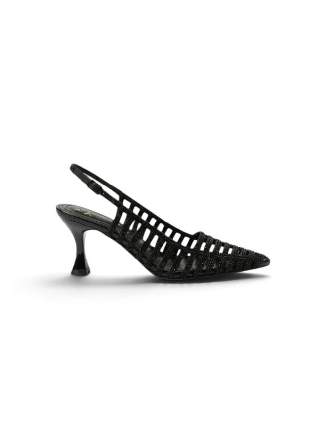 Vbranda Crystal Embellished Mesh Heels C-89 - Image 1
