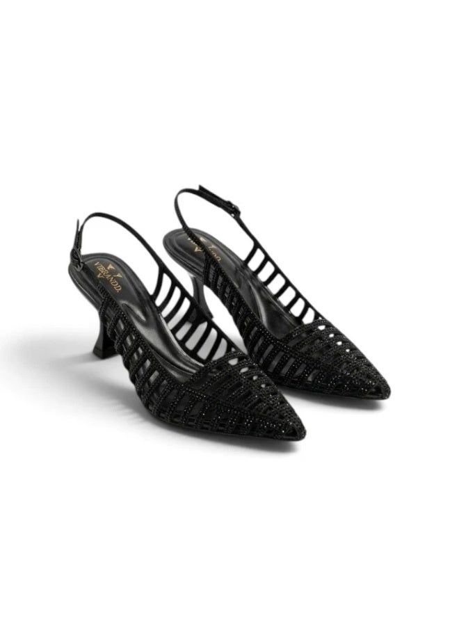 Vbranda Crystal Embellished Mesh Heels C-89 - Image 3
