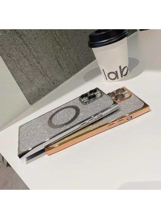 اس-توب جراب لهاتف iPhone 12 Pro مربع متدرج اللون مصنوع من مادة TPU المطلية بالكهرباء من Magsafe - Image 5