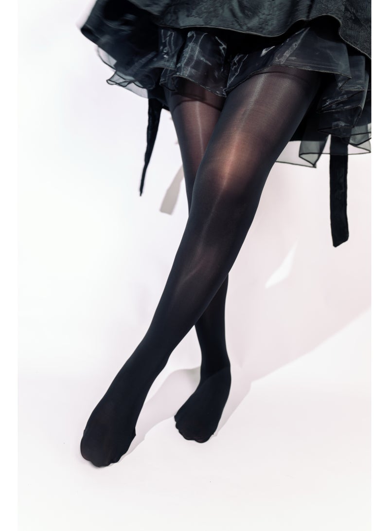 ​جَزِيرَةُ الْقَفَزَاتِ جوارب HI سيلكن النسائية اللامعة بدون درز، فائقة النحافة بلمسة زيتية ولمعان خفيف - Image 4