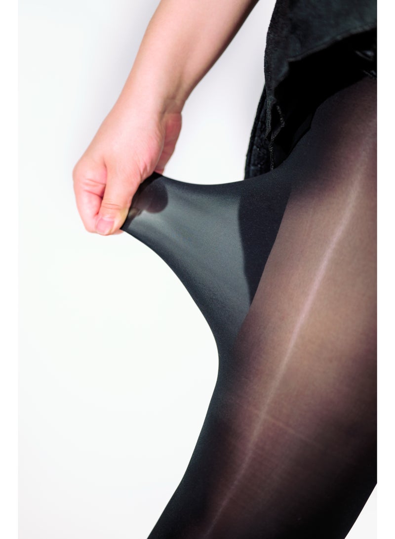 ​جَزِيرَةُ الْقَفَزَاتِ جوارب HI سيلكن النسائية اللامعة بدون درز، فائقة النحافة بلمسة زيتية ولمعان خفيف - Image 2