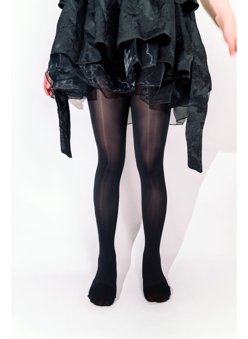 ​جَزِيرَةُ الْقَفَزَاتِ جوارب HI سيلكن النسائية اللامعة بدون درز، فائقة النحافة بلمسة زيتية ولمعان خفيف - Image 3