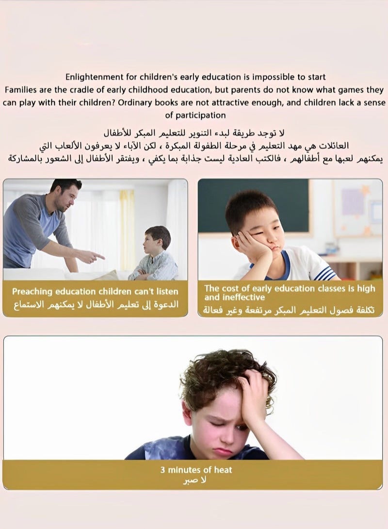 دوركو كتاب تعليمي هادئ للأطفال الصغار، مرحلة ما قبل المدرسة، تفاعلي بأسلوب مونتيسوري للأولاد والبنات، لعبة تعليمية وترفيهية، لعبة سفر وتعلم للأطفال من سن 3 سنوات وما فوق - Image 4