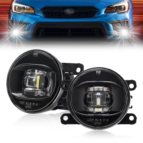 SUPAREE LED Fog Lights Compatible with Nissan Frontier 20052020 Xterra 20062015 Subaru Forester 20142021 Crosstrek 20162021 Brighter Fog Lights for Foggy Day 2 Pack