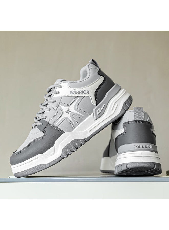 Pull Back Warrior Men's Thick Sole Sneakers Spring New Small White Shoes Comfortable Versatile Sports Shoes Wxy5568 Dark Gray 39 - Image 5