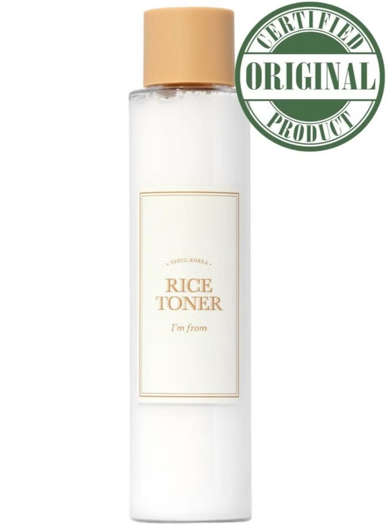 I'M FROM Rice Toner, Milky Toner for Glowing Skin, 77.78% Korean Rice, Glow Essence with Niacinamide, Hydrating for Sensitive, Dry, Dull, Combination Skin, Vegan, Fragrance Free, Glass Skin 150ml - Image 1