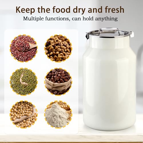 Aloxina Dog-Cat Food Storage Container 40 lb/38 Qt, Large Stainless Steel Pet Food Bin with Airtight Lid & Scoop Included, Durable 304 Metal Storage for Dogs & Cats - Image 5